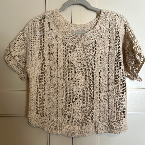 Zara Tops Zara Crochet Knit Top Crop Top Poshmark